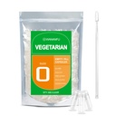 wananfu dimensione 0 capsule vuote vegetariano (500 conteggio) bundle con Micro Lab Spoon, Clear Fillable Veggie Pill Capsules dimensione 0 per fare i vostri supplementi