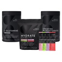 Ricerca sportiva L-Glutamina (1.1 lbs), senza zucchero naturalmente aromatizzato agli elettroliti 16x Variety Packets e creatina monoidrato (1.1 lbs)