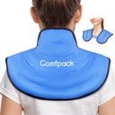 Pacchetto di ghiaccio per il rilievo del collo e del dolore delle spalle, Gel di involucro del pacchetto del ghiaccio del collo Gel Reusable Caldo Compressori Terapia superiore Grande pacchetto di ghiaccio per lesioni, gonfiore, chirurgia cervicale, Sprain