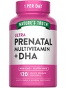Vitamina Prenatale della Verità della Natura per le Donne | 120 Softgels | Non OGM & Gluten Integratore Multivitaminico Libero con DHA e Acido Folico