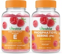 Vitamina vitale E + Phosphatidylserine (PS), Gummies Bundle - Grande degustazione, Supplemento di vitamina, Senza glutine, OGM libero, pancia masticabile