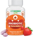 Probiotici 5 miliardi di CFU Acidophilus Blend con le compresse masticabili in fibra prebiotica - Aroma di bacche - Vegan - Nut Free - Integratore alimentare - Probiotici per la salute digestiva - 60 Chewables
