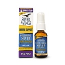 Percorso naturale Ali d'argento Colloidal Silver 150ppm (750mcg) w/Echinacea & Oregano Integratore di supporto immunitario - 1 fl. oz Spray