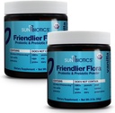 SUNBIOTICS Friendlier Flora - Polvere prebiotica e probiotica per le donne e gli uomini con 20 miliardi di CFU di 4 Strains Probiotici per buona Gut Flora, Sistema immunitario e Microbiome bilanciato - Vanilla, (Pack of 2)