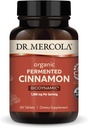 Dr. Mercola Biodinamica Organic Fermentd Cinnamon - Supporta la salute metabolica - Estratto di cannella ad alto contenuto di fennoidi - USDA Organic, Non OGM, Gluten-Free & Soy-Free - 90 compresse