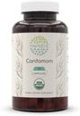 HerbEra Cardamom USDA Organic 120 Capsule | Natural Herbal Supplement | Capsule Vegetariani Organici Certificati e Cardamomo Organico (Elettaria cardamomum) Cialda secca (120 Capsule)