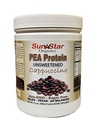 Pea Protein Powder - Non zuccherato - Cappuccino con Polvere di caffè & Vanilla Extract, Soy Free, Non OGM 17.6 oz