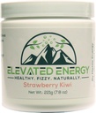 Polvere di bevanda di energia sana - Stevia e caffeina naturale | Miscela di bevanda di energia elevata Fizzy | Fragola Kiwi | 30 Serve