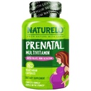 NATURELO Prenatal Multivitamin con Gentle Chelated Iron, Methyl Folate, Plant Calcium & Choline - Vegan, Vegetariano - Non OGM - Gluten Free - 180 Capsule - 2 Mesi di Alimentazione