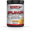 Pompa Pre Workout Supplement con Citrulline Malate, Beta Alanine, Alpha GPC - Migliorata pompa Supplemento migliora l'energia, messa a fuoco e assorbimento - Citrus Burst Protein Powder