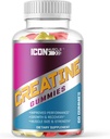 Creatina Gummies | Monoidrato Creatina | Crescita del muscolo e resistenza | Ripristino dell'allenamento | Sapori naturali