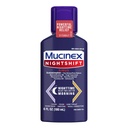 Mucinex Nightshift Sinus, Cold and Flu Cough Medicine for Adults, Potente medicina notturna del seno per il sollievo dal seno, Sorriso sollievo dalla gola, Suppressore della tosse & Decongestante nasale per gli adulti, 6 Fl Oz