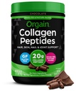Polvere di peptidi di collagene idrolizzato dell'orgaina per le donne e gli uomini, il cioccolato, il collagene di erba 20g - i capelli, la pelle, l'unghia, & il supplemento di supporto comune, il Paleo & Keto, il non OGM, il tipo I e III, 1lb