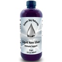 Liquid Nano Silver | Più assorbibile che Colloidal Silver | 10ppm | Bottiglia di plastica in PET 32oz Amber