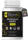 Premium Potassium Iodide Tablet 130 mg – Supporto tiroide e salute respiratoria – YODO Naciente KI Pillole | Fast-Dissolving Survival Iodio Supplemento | Non-GMO | 150 compresse | Made in USA