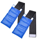 Gel Ice Cold Packs - (2-Piece Set) Soft Reusable Cold/Hot Compress, fornisce Alleviate Joint e Muscle Pain. Terapia flessibile da lesioni - spalla, schiena, ginocchio, collo, caviglia e altro ancora.