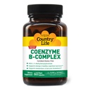 Country Life Coenzyme B-Complex, 60 capsule – Supporta energia & Metabolismo, Mood & Cognitive Function – Vegan, Gluten-Free, Biodisponibile B Vitamine con Choline