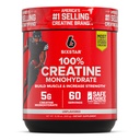 Polvere di monoidrato di creatina di sei stelle al 100% - Integratore di monoidrato di creatina non aromatizzato per prestazioni di allenamento, costruzione del muscolo e resistenza - Polvere di creatina per le donne e gli uomini - 60 Serve