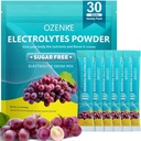 Imballaggi per l'idratazione senza zucchero, Electrolyte Bevande Miscela idratazione portatile Packets per rapida idratazione, Uva Flavor, 30 Stick