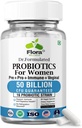 Probiotici per le donne - 50 miliardi di CFU, 16 Strains, Prebiotici Organici & Probiotici per le donne (Eurofins Lab Tested) - Digestivo, Vaginale, Immune & Urinary Health - 2 mesi di fornitura - 60 capsule