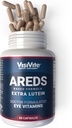 AREDS Lutein Eye Vitamins by VisiVite - Integratori di Lutein per Occhi Senza Beta-Carotene - Lutein per Occhi - Integratori per Adulti - 60 Capsule