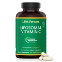 Life's Fortune Liposomal Vitamin C 2100 mg, Assurpazione rapida, Biodisponibilità superiore Supportando il sistema immunitario, Formula supplemento antiossidante alta – Booster del collagene – 180 capsule