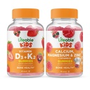 Vitamina vitale D3 + Vitamina K2 Bambini + Calcio Magnesio & Zinc Kids, Gummies Bundle - Grande Degustazione, Integratore di vitamina, Senza glutine, OGM Free, Gummy masticabile
