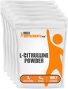 BulkSupplements.com Polvere di L-Citrullina - Supplemento di Citrullina, Supplemento di Ossido Nitrico - Non aromaed & Gluten Free - 3g per Servings, 1kg (Pacchetto di 5) (11 lbs)