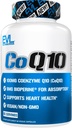 EVL High Absorption CoQ10 100mg - Advanced Antioxidant Coenzyme Q10 Supplemento per il supporto del cervello Salute Produzione di energia e invecchiamento sano - CoQ10 con Bioperine Health Supplement