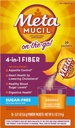 Metamucil Fiber 4-in-1 Psyllium Fiber Supplemento Zucchero-Free Polvere Single-Serve Packets Orange Flavored Drink 2 scatole di 30 pacchetti (OLD)