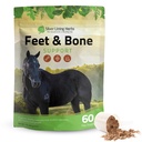 Silver Lining Herbs Piedi & Bone Support Cavallo Supplemento Polveri Tendoni Naturali, Ligaments & Tissues & Hoof Supplement per Cavalli - Normal Limbs Circulation Horse Care Forniture - 1 LB