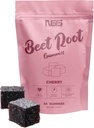 Gummie di barbabietola con Cherry Flavor, Beet Chewables con l'estratto di semi di uva aggiunto - colore naturale & Flavor - barbabietole chews per allenamento, salute e benessere - 60 barbabietola Gummies