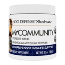 Polvere MyComunità di difesa dell'ospite - 17 Integratore di funghi di miscela delle specie per il supporto immunitario - Estrarre con Mane del leone, Reishi, Chaga, Cordyceps, Turchia Tail & More - 100g (66 Serve)*
