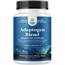 Herbal Adaptogen Mood Support Supplemento - calmante Adaptogens Supplemento per Stress & Cortisol Management con Ashwagandha Rhodiola Rosea & Maca Root - Vegan Non GMO & Daytime Friendly -180ct
