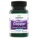 Swanson Copper Mineral Supplement - 2 mg (Copper Chelate) - Antiossidante, Sistema Immune e Supporto Cellulare - 300 compresse