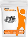 BulkSupplements.com Polvere di ascorbuto di calcio - Supplemento di vitamina C tamponato, polvere di calcio - Vegan & Gluten Free, 1g per porzione, 1kg (2.2 lbs) (pacchetto di 1)