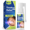 Rilievo di anelli per le orecchie, gocce d'orecchio di sollievo di acufene, spray naturale di Rëliëf di acufene, ridurre il rumore dell'orecchio & migliorare l'udito, 30 ml