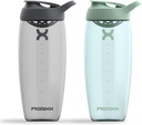 Promix Pursuit Protein Shaker Bottiglia (32 oz) – Silent No-Ball Mixer, Leak-Proof Lid, BPA/BPS & Phthalate-Free ECOZEN – Easy-Clean Shaker Cup for Protein Shakes, Pre & Post-Workout Smoothies