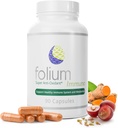Folium Immuno Integratore Inflammatorio e Pezzi di Pino, GrapeSeed, Ginger, Turmerico, Tè Verde, Pepe bianco & estratti di melograno
