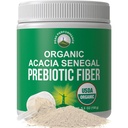Polvere di fibra prebiotica del Senegal di acacia organica. Unflavored USDA Organic Plant Based Soluble Vegan Prebiotics Gut Health Supplement con enzimi digestivi. HSA + FSA Eleggibili Vitamine Solo Lista Approvato