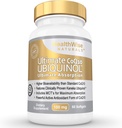 Ultimate CoQ10 UBIQUINOL 100mg - Oltre 4X Più efficace: Assorbimento massimo e potenza - Non OGM/Soy Free - Kaneka Ubiquinol - 60 Liquid Softgels