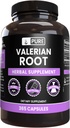 PURE ORIGINAL INGREDIENTI Radice valeriana (365 capsule) Nessun filler di magnesio o di riso, sempre puro, verificato il laboratorio