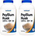 Nutricost Psyllium Husk 1500mg; 500 capsule (2 bottiglie)