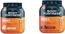 Fortezza Corpo 100% Siero, Polvere Proteina Premium, Vanilla, 1,74lbs (Varina di Palma di Maggio) & 100% Siero, Polvere Proteina Premium, Cioccolato, 1.78lbs (Varina di Maggio di Imballaggio)