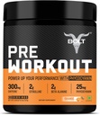 Bolt Pre Workout Supplement con Caffeina, Citrulline Malate, B-Alanine, Taurine | Energia esplosiva, Pompa & Focus |300g,30 Serve | Arancione Tangy