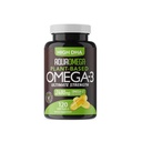 Integratore Omega 3 basato sulla pianta di ultima resistenza, Integratore Vegan Omega 3, Integratori organici omega3 grassi EPA & DHA da olio di alghe pressato a freddo, Integratori basati sulle alghe Omega3, 120 Softgels
