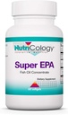 Nutrizione Super EPA - Supplemento Omega 3, Concentrato di olio di pesce, EPA, DHA, Omega 3 acidi grassi, Acciughe sustainable-Sourced, Softgels - 60 Conte