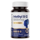 OxyEnergy Methyl Vitamin B12 5000mcg, Methylcobalamin ad alta resistenza B-12 Integratori con Folate, Support Nerves, Metabolismo energetico & Cognitivo,60 Capsule