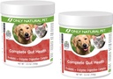 Solamente Natural Pet Complessivo Gut Health Complex - Probiotics & Digestive Enzyme Supplement for Dogs & Cats - Promuove la digestione sana, Sistema immunitario, Assorbimento Nutriente -3.5oz Polvere (Pack of 2)