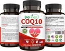 BioFinest CoQ10 Coenzyme Q10 100mg Supplemento - Rapid Release Fast Absorption - Antiossidante Immune per l'energia del cuore (120 caps)